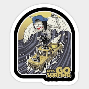 LET'S GO SURFING Sticker